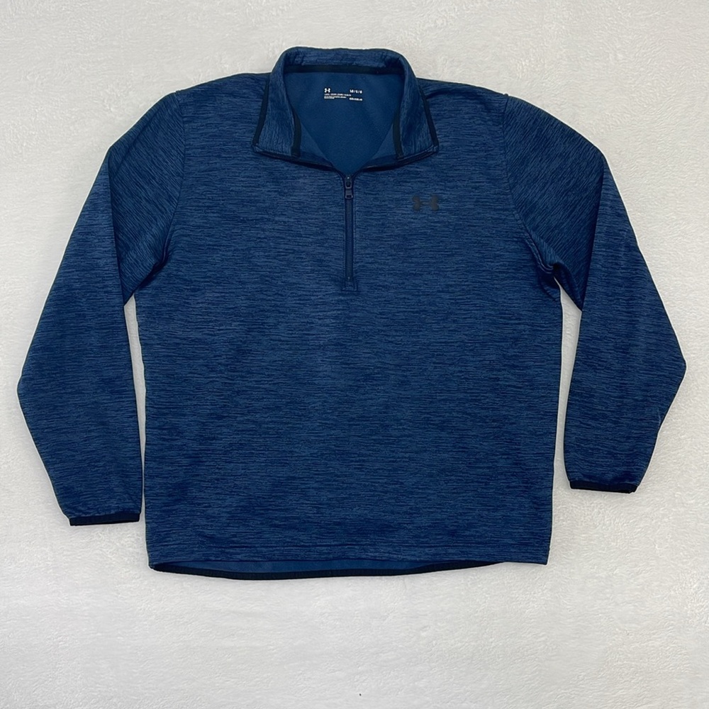 Under‎ Armour Coldgear Loose Half-Zip Pullover Blue sz Large